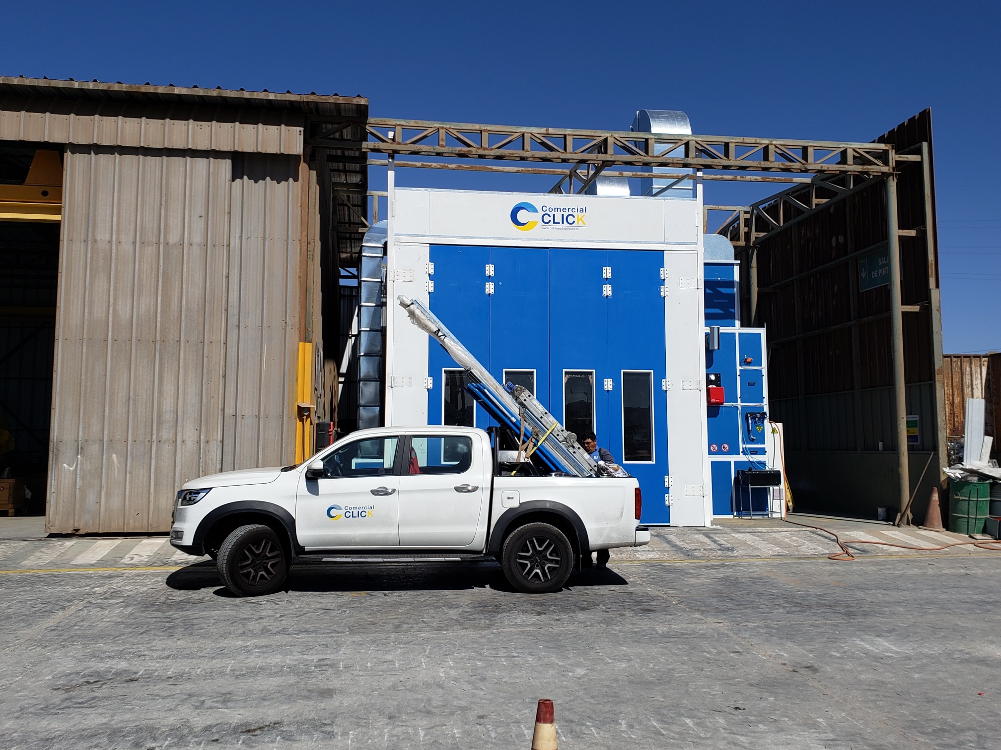 Acceso al proyecto de Cabina de Pintura de grandes dimensiones
