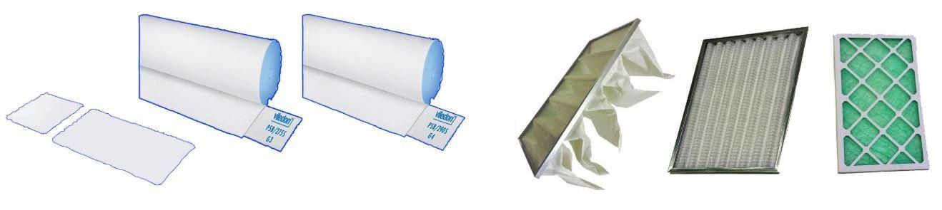 Más de 9 modelos de prefiltros para cabinas de pintura