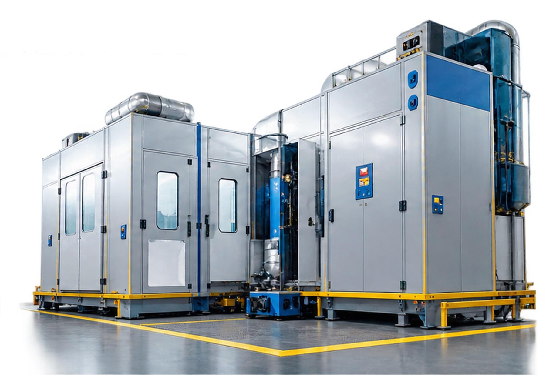 Cabina de pintura industrial para evaluación de mejora o reemplazo