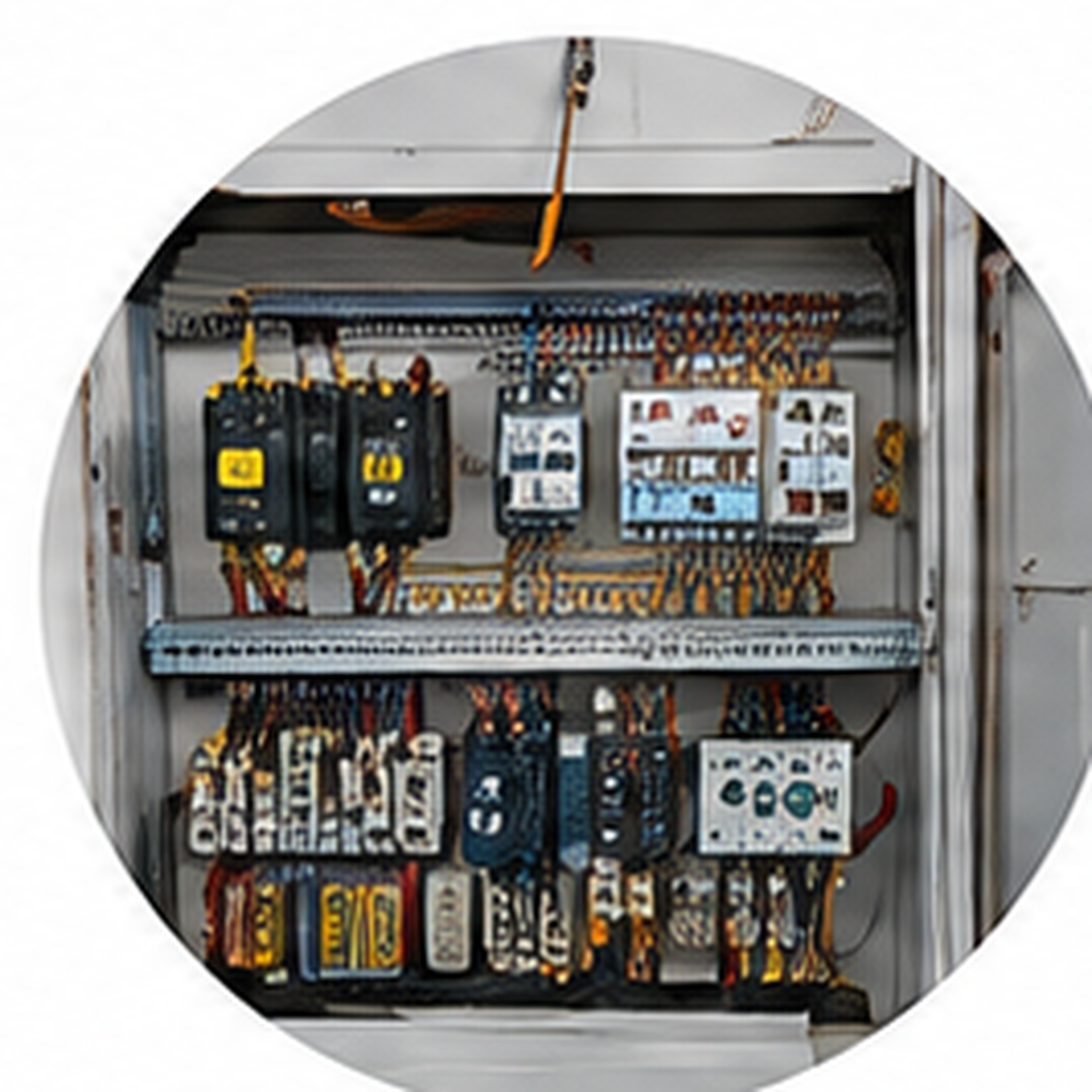 Tablero del sistema eléctrico y control de una cabina de pintura